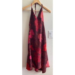 Express Red/Brown Floral Dress